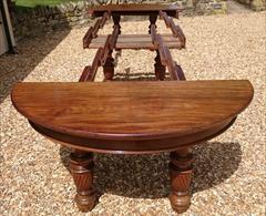 Antique Attrib Gillow Extending Mahogany Victorian Dining Table 5ft round 29h one leaf 7ft two leaves 9ft or 11ft or 13ft or 14ft or 16ft with new leaf _39.JPG
